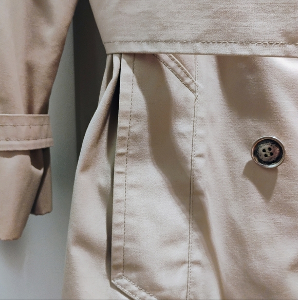 Vintage London Fog Women's Trench Coat With Removable Fleece Lining - Size 10R - Picture 6 of 13